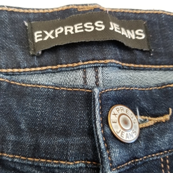 Express Mid Rise Legging Destructed Size 4 Short - Picture 6 of 6